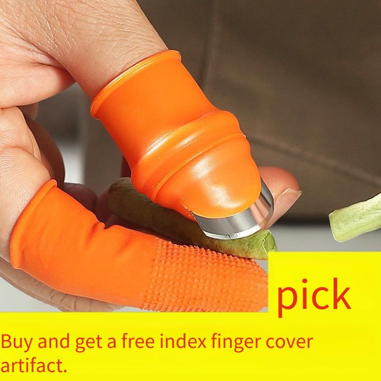 Tea picking finger cots, kitchen garlic peeling and vegetable picking thumb knives, vegetable picking tools, Sichuan pepper picking finger cots, bean picking tools
