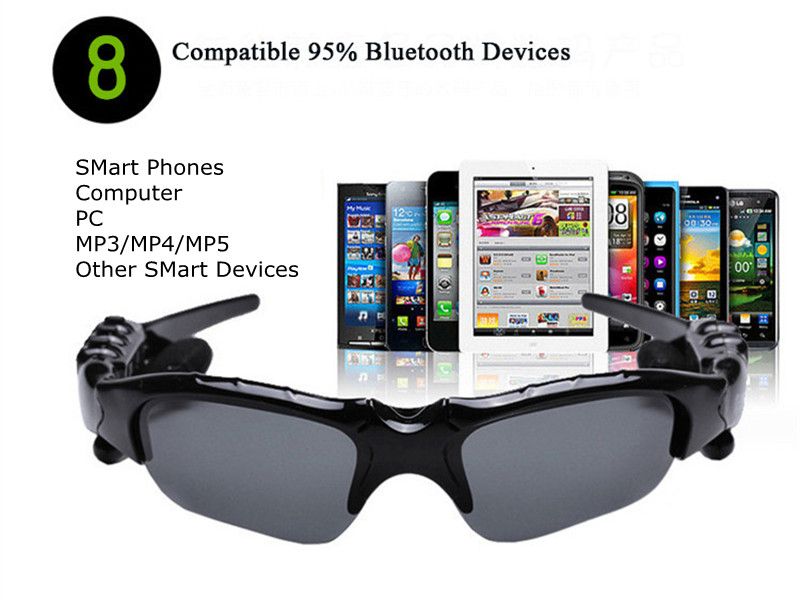 HBS-368 smart Bluetooth glasses Riding glasses. Music glasses, true 3D headphonesglasses