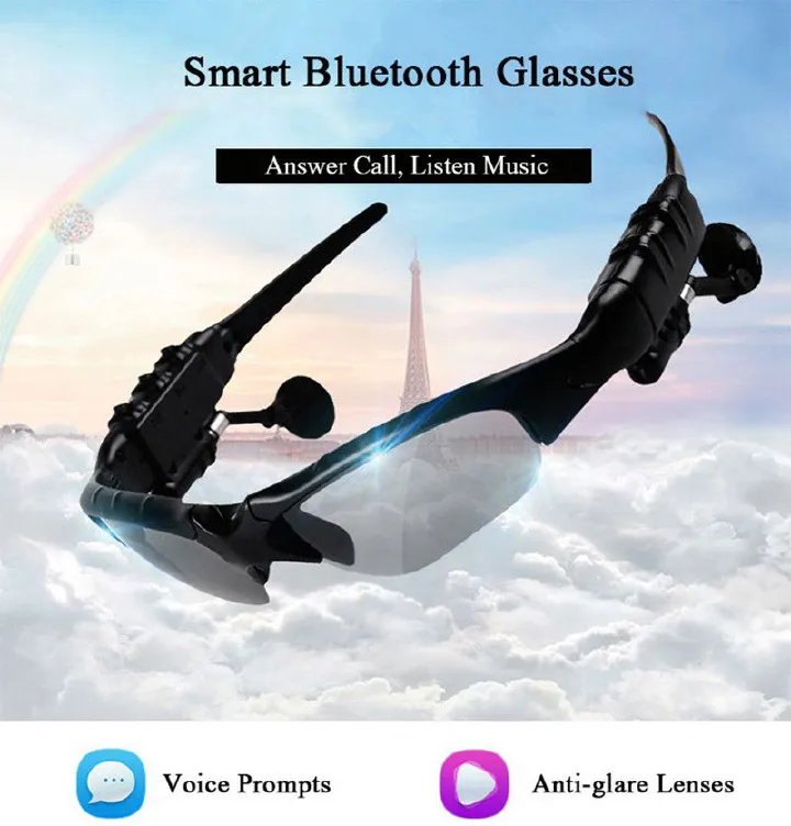 HBS-368 smart Bluetooth glasses Riding glasses. Music glasses, true 3D headphonesglasses
