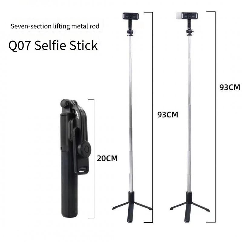 All-in-One Portable Bluetooth Selfie Stick with Tripod, Foldable Extendable Phone Selfie Holder with Wireless Remote, Universal for iPhone & Android, for Live Stream, Vlog, Photography