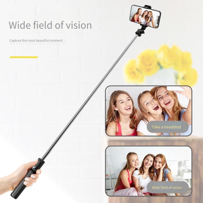 TOKQI mobile selfie stick Bluetooth remote control live selfie device Integrated tripod Portable desktop stand