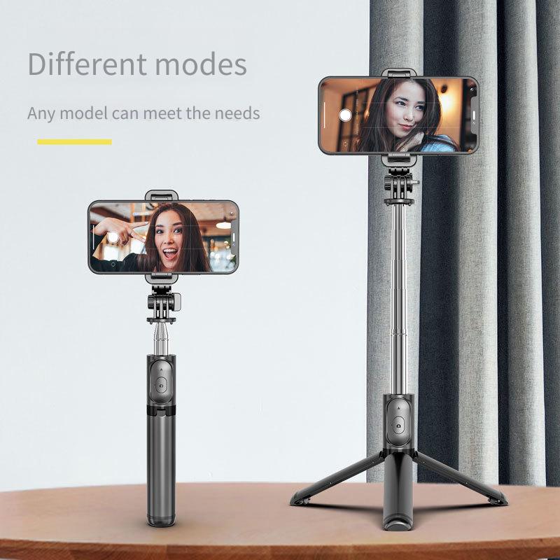 TOKQI mobile selfie stick Bluetooth remote control live selfie device Integrated tripod Portable desktop stand