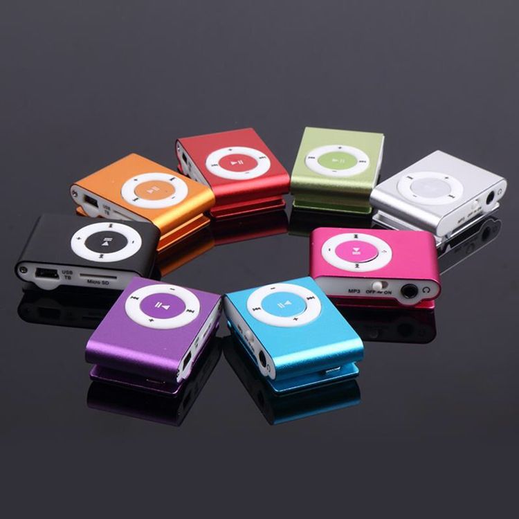 Metal card insertion sports MP3 player without screen button run. Travel player