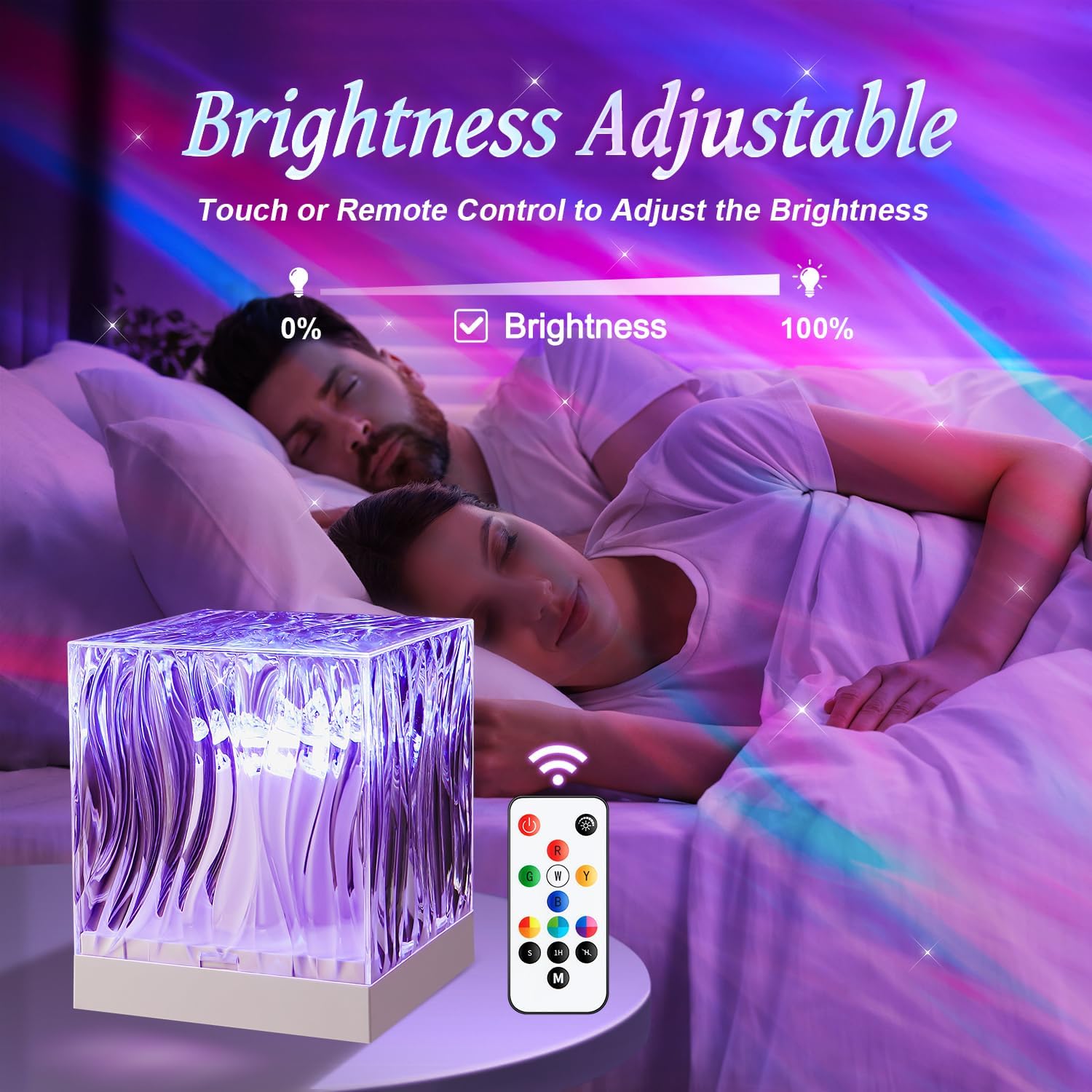 Sensory Lights Gifts for Girls Women, 18 Colors Bedside Lamps Northern Lights Projector, Remote Timer Galaxy Light, Soothing-for-Sleep Mood Lighting, Galaxy Projector, Bedroom Lamp Aurora Decor [Energ