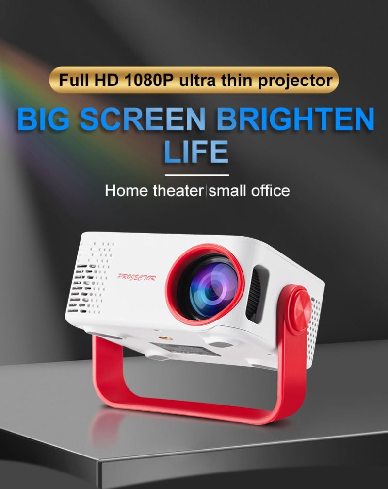 Mini Projector,  2025 Upgraded 15000Lumen Projector, 360° rotating, Auto Keystone, 50% Zoom, Portable Projectors 1080P Full HD Supported, Compatible with iOS/Android/TV Stick/HDMI/USB/Switch