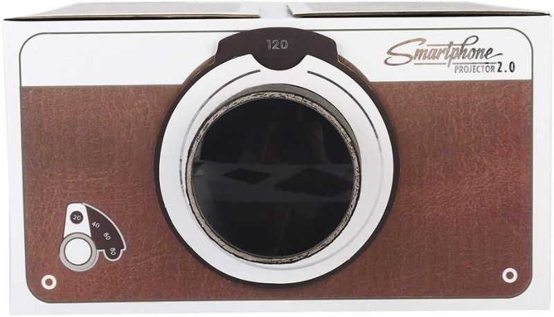 Home Projector Mini Projector DIY Smartphone Projector 2.0 & Entertainment Device, Portable Smart Projector Phone Projector Home Theater Projector for Projector for Android