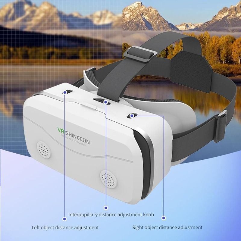VR Headset for Phone, Virtual Reality Headsets VR Glasses with HD Anti-Blue Light Lenses, Compatible with 5-7 Inch Phones, Virtual Reality Glasses