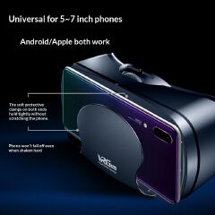 VR Headset Compatible with iPhone & Android Phone-Virtual Reality Headsets Google Cardboard -Mini Exquisite Light Weight- Comfortable New 3D VR Glasses(VR4.0 VR BOX, 1 PACK)