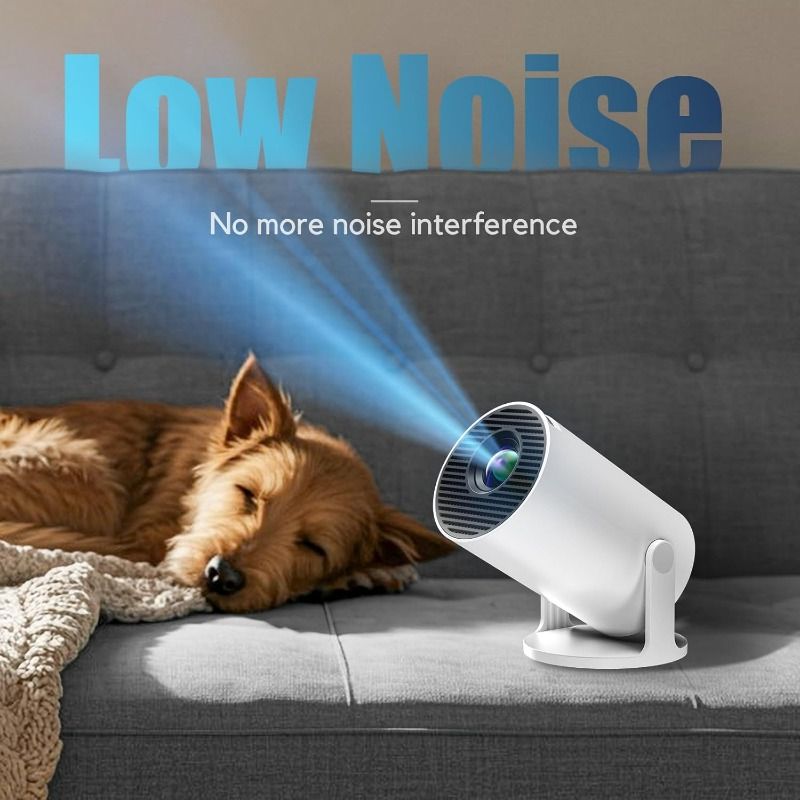 Mini Projector 2025 upgraded version 18000 lumens projector, supports WiFi 6 and BT5.4, portable projector supports 1080P, automatic keystone correction, supports 180 ° rotation, compatible with HDMI/