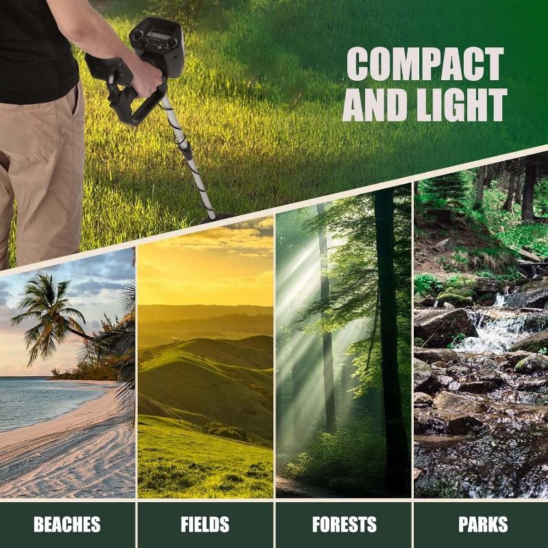 Underground metal detector, detection instrument, archaeological treasure hunting device