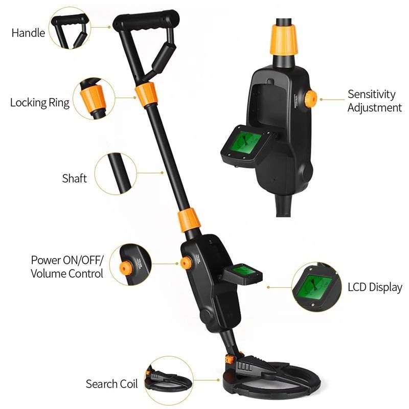 Underground treasure hunting detector MD1008A directional treasure hunting detector