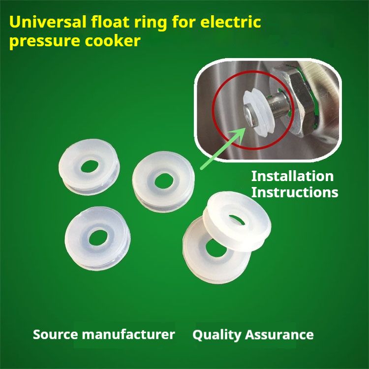 【Pack of 10 cushions】Electric pressure cooker float valve universal safety valve explosion-proof core silicone rubber gasket sealing ring pressure cooker accessories stop valve
