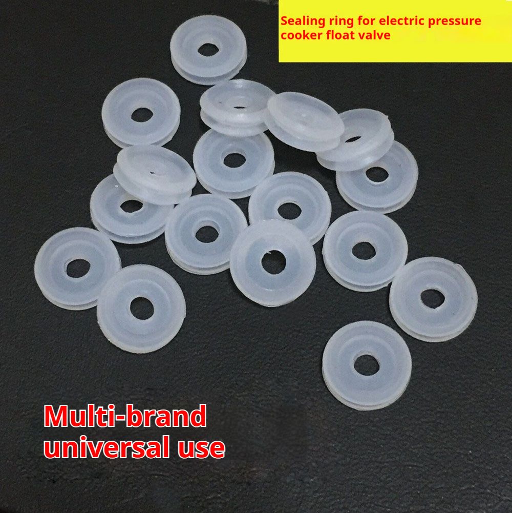 【Pack of 10 cushions】Electric pressure cooker float valve universal safety valve explosion-proof core silicone rubber gasket sealing ring pressure cooker accessories stop valve