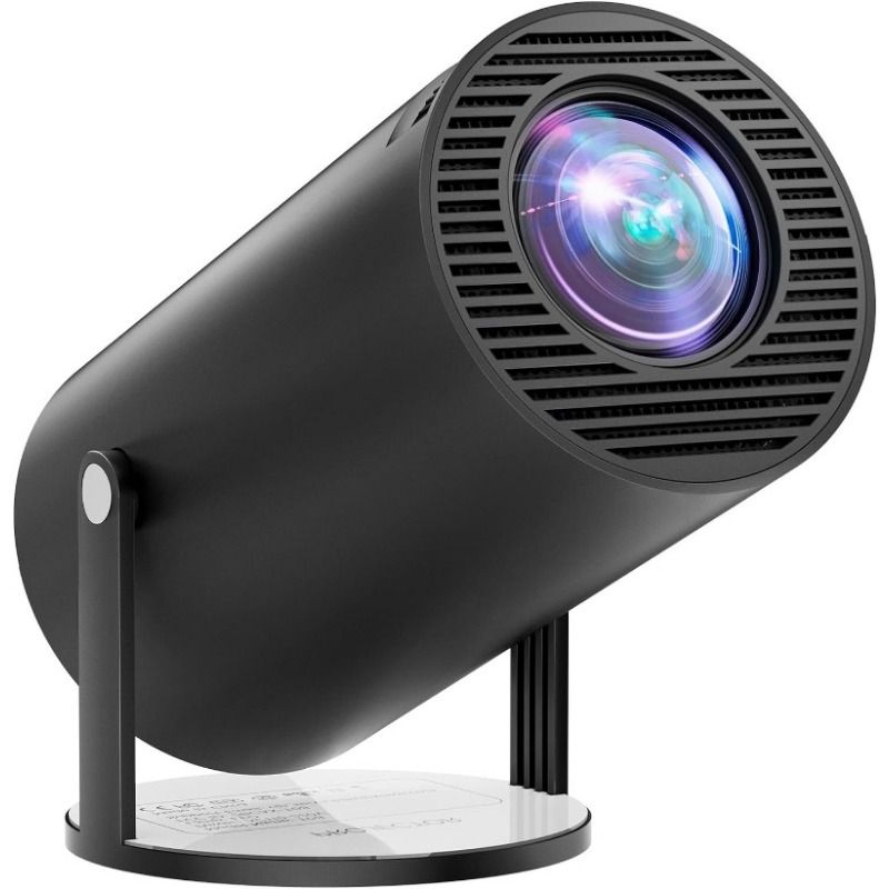 [Built-in Apps & Android 14.0] Mini Projector Portable 20000 Lux Projector 4K Supported 180° Rotation & Auto Keystone, Outdoor Compatible with TV Stick/Windows/iOS/Android/HDMI/USB (1080P)