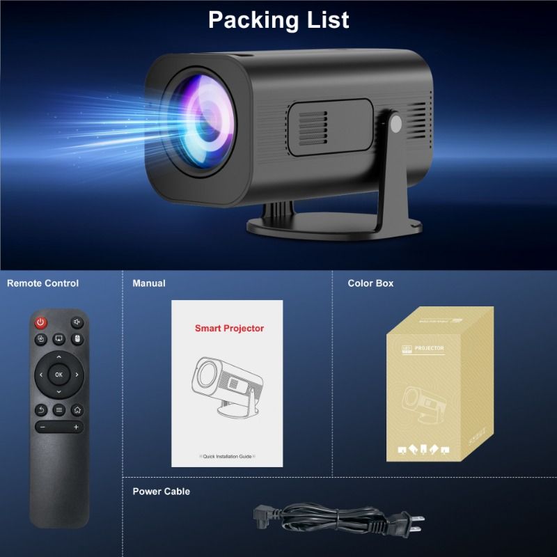 Newly upgraded HP330 giant screen projector Supports 4K short focus Wireless Android Features
