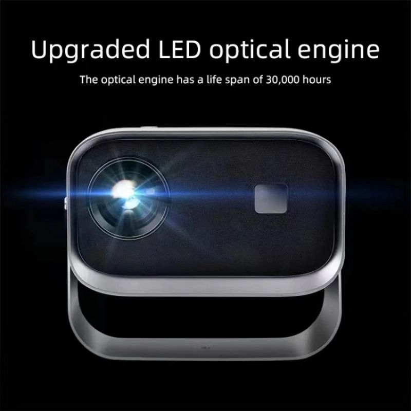 Smart Projector with WiFi & Bluetooth 5.0, HD Home Theater Projector, Compatible with Bluetooth Headset/Speaker, for Office Meeting, School Teaching, Home Movie
