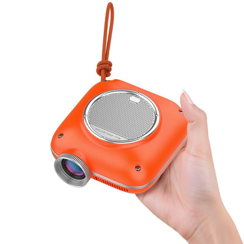 Android 11 Projector with Dual-Band WiFi 2.4G/5G, Two-Way Bluetooth 5.1, Supports 1080P, Portable for Home, Dorm, Camping