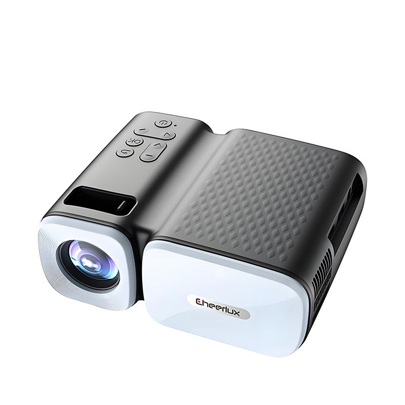 CheerLux Mini Projector with WiFi & Screen Mirroring, Supports 1080P, Portable for Home Theater, Dorm, Camping
