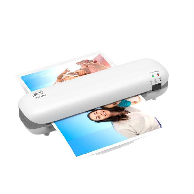 【Gift of 6 plastic wrap films】Hot & Cold Laminator for Home Office, Anti-Oxidation, No Jam, Smooth Bubble-Free, Photo Document Laminating Machine