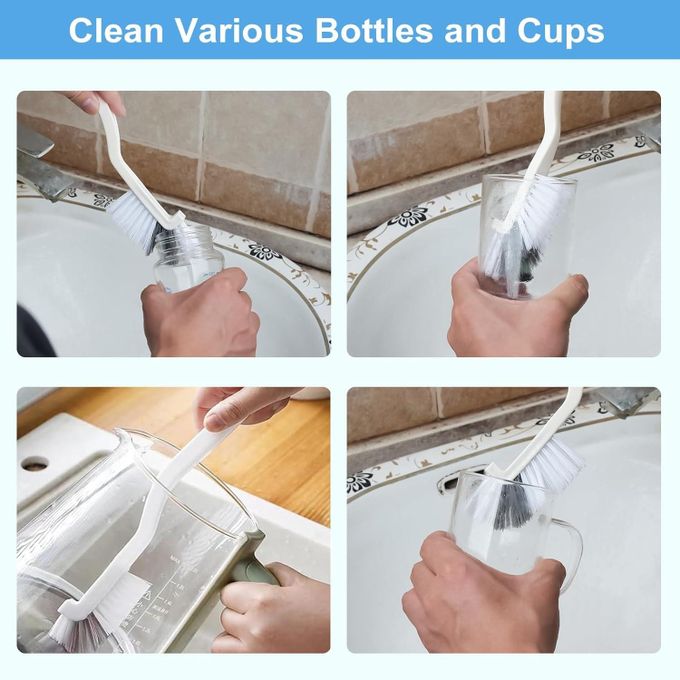 11-piece Hard Bristle crevice cleaning brush set, suitable for kitchens, bathrooms, corners, tile crevices, sinks, cups, teapots, bottles, blenders,