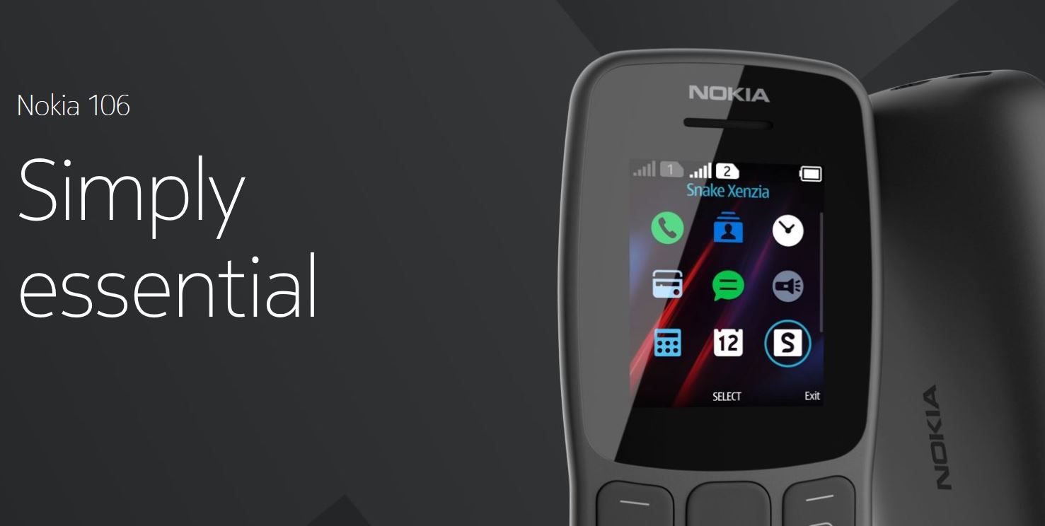 Brand New Nokia 106 – Dual SIM – 1.8" Display – FM Radio – 800mAh Battery