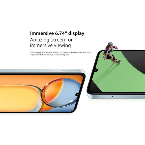 Refurbished Redmi 13C 8GB RAM + 256GB ROM 50MP+8MP Camera 5000mAh (Dual SIM) Android Smartphones/ Mobile Phones