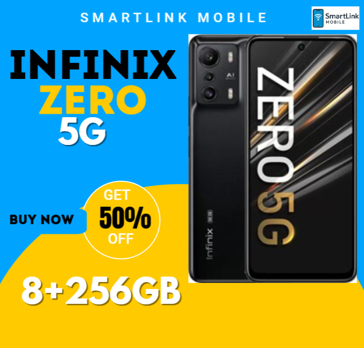 Refurbished Infinix Zero 5G 8GB RAM + 256GB ROM 48MP+16MP Camera 5000mAh (Dual SIM) Android Smartphone