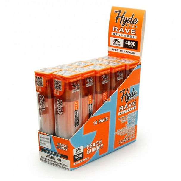 Hyde Edge VAPE – 4000 Puffs, Rechargeable Disposable E-Cigarette, 5% Nicotine, Assorted Flavors – Offer Per Piece