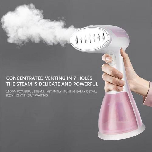 Portable Handheld Fabric and Garment Steamer, Iron Press, Wrinkle Remover. With Lint Remover & Fabric Brush. 300ml Water Tank Capacity. 1500W.
