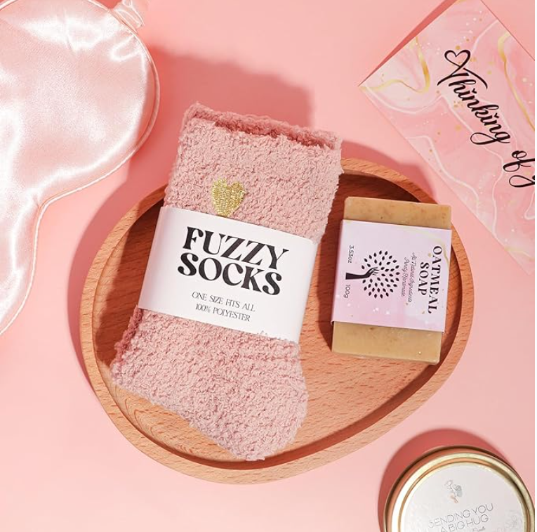 Self Care at Home Spa Gifts for Men and Women, Custom Thinking of You Gift Care Package -Baskets for Christmas, Valentine's, Birthdays, Get Well Soon, Just Because. Any Day Gifts.