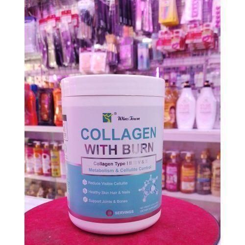 Collagen with Burn Multi Collagen Powder with Fat-Burning Support Types I, II, III, V, X + Hyaluronic Acid