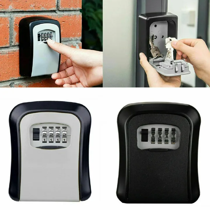 🔐✨ New Arrival! Top Quality Heavy-Duty Wall-Mounted Metallic Safe Key Storage Lock Box – Secure Code Access Organizer for BnBs, Vacation Rentals, Guesthouses, Offices, Shared Homes & Outdoor Use 🏠🔑
