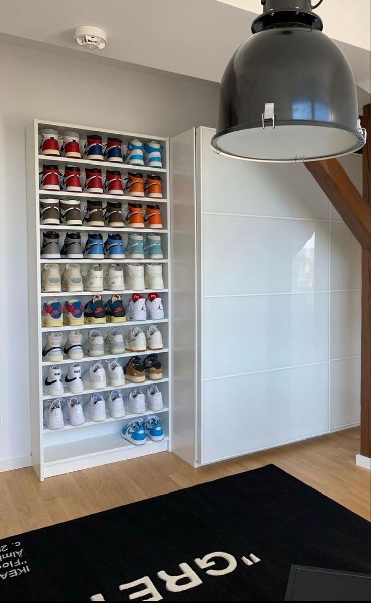 ​Modern 8-Tier Wooden Shoe Rack Organizer Cabinet - Black or White Elegant Finish - Large Capacity Free Standing Shoe Storage Shelf for Entryway & Bedroom - Heavy Duty Multi-functional Home Furniture