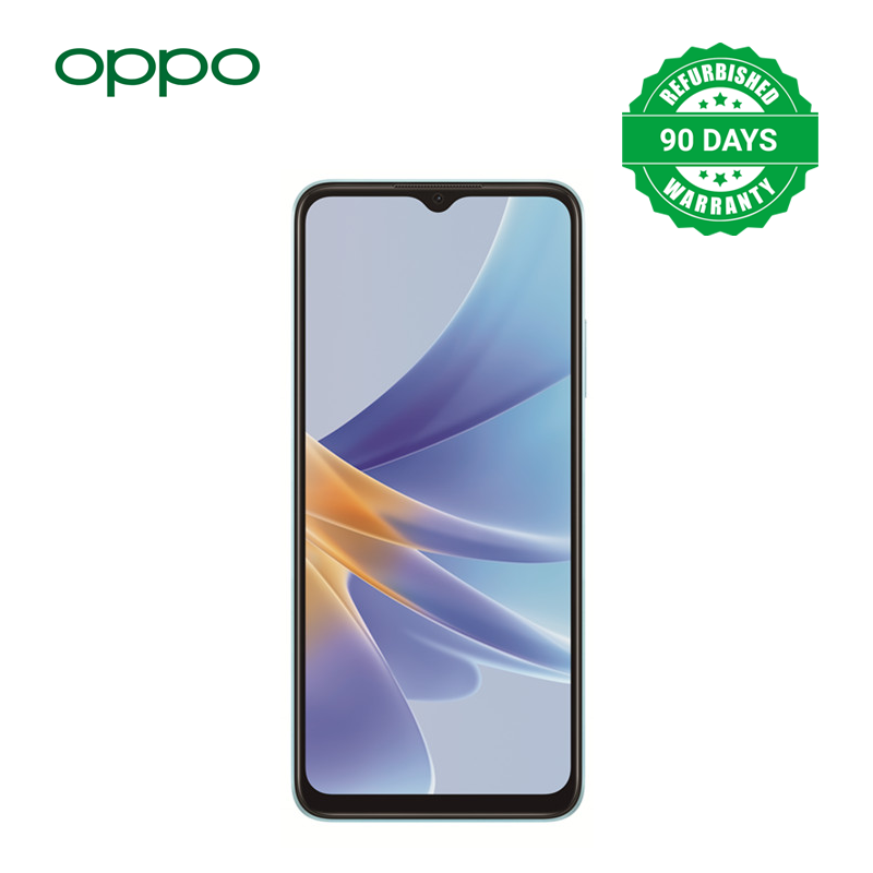 Refurbished OPPO A17K 6.56" 64GB+ 3GB RAM Side Fingerprint Unlock IPX4 Waterproof 5000mAh Android 12 4G-Dual SIM Smart Phones(Device Only, No Original Accessories!)