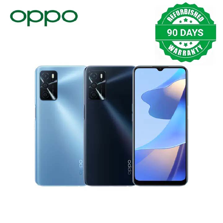 Refurbished OPPO A16 64GB+4GB 6.52" 13MP Camera 5000mAh Side Fingerprint Unlock Android 11 2G/3G/4G LTE Dual SIM Smart Phones(Device Only, No Original Accessories!)