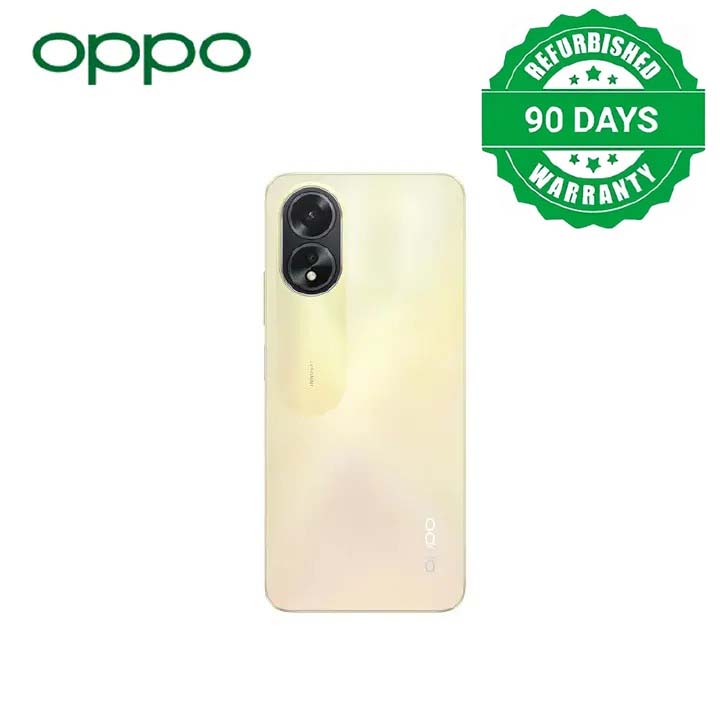Refurbished OPPO A38 128GB+4GB 50MP AI Camera 6.56" 90Hz Sunlight Display 33W 5000 mAh Type-C Charge Android 13 4G Dual Sim Smart Phones(Device Only, No Original Accessories!)
