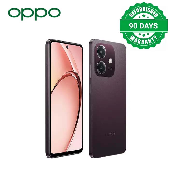 Refurbished OPPO A3x 4GB RAM+ 128GB ROM 6.67" 90Hz 8MP Dimensity 6300 Android 14 45W 5100 mAh Smart Phones Side Fingerprint and Facial Recognition Unlock(Device Only, No Original Accessories!)