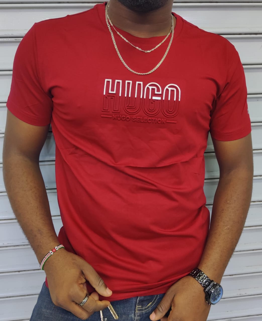 Men's short sleeve T-shirt, premium cotton tee, soft breathable fabric, elevated casual style, tailored relaxed fit, not basic plain, high-quality finish, stylish everyday essential shirt