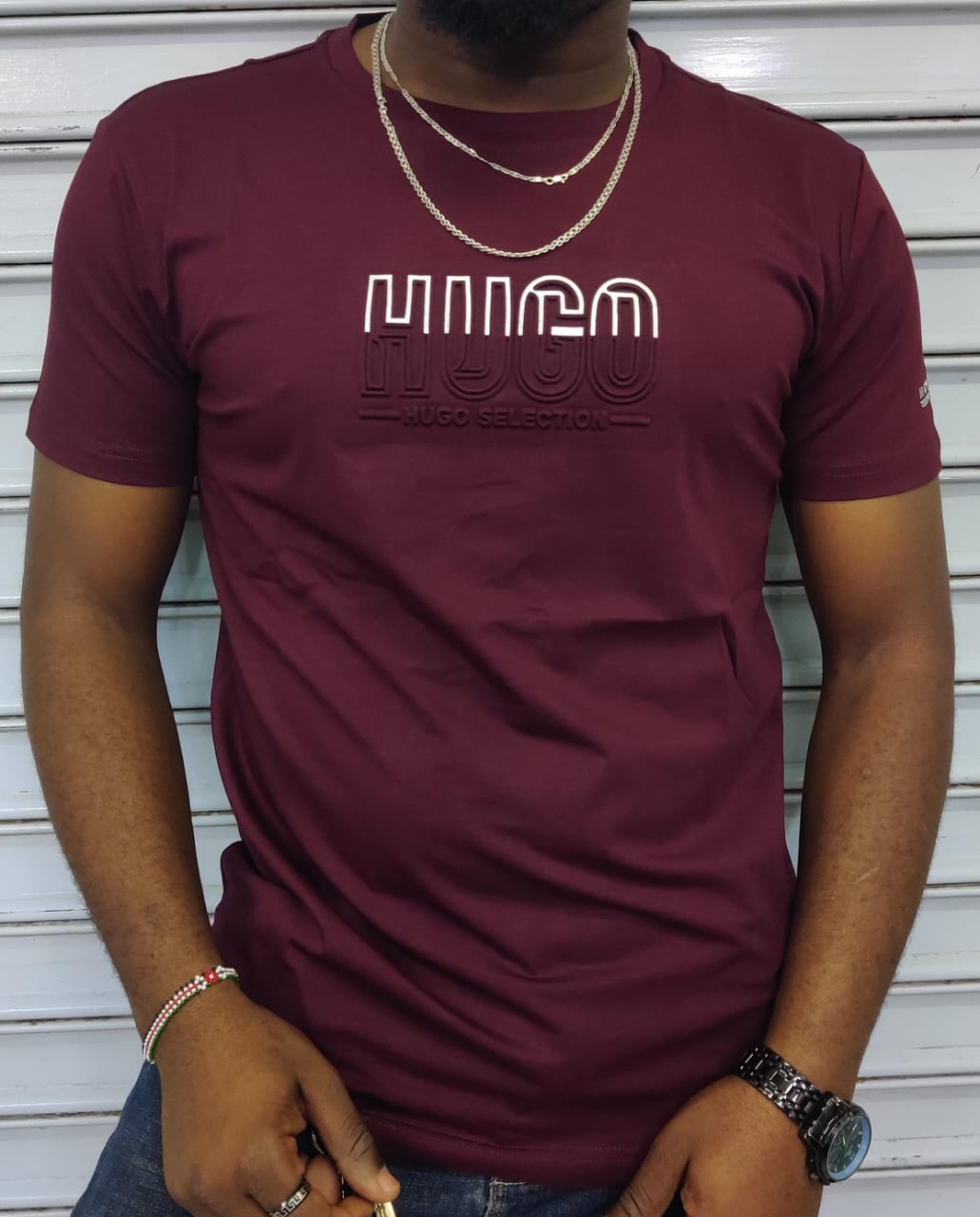 Men's short sleeve T-shirt, premium cotton tee, soft breathable fabric, elevated casual style, tailored relaxed fit, not basic plain, high-quality finish, stylish everyday essential shirt
