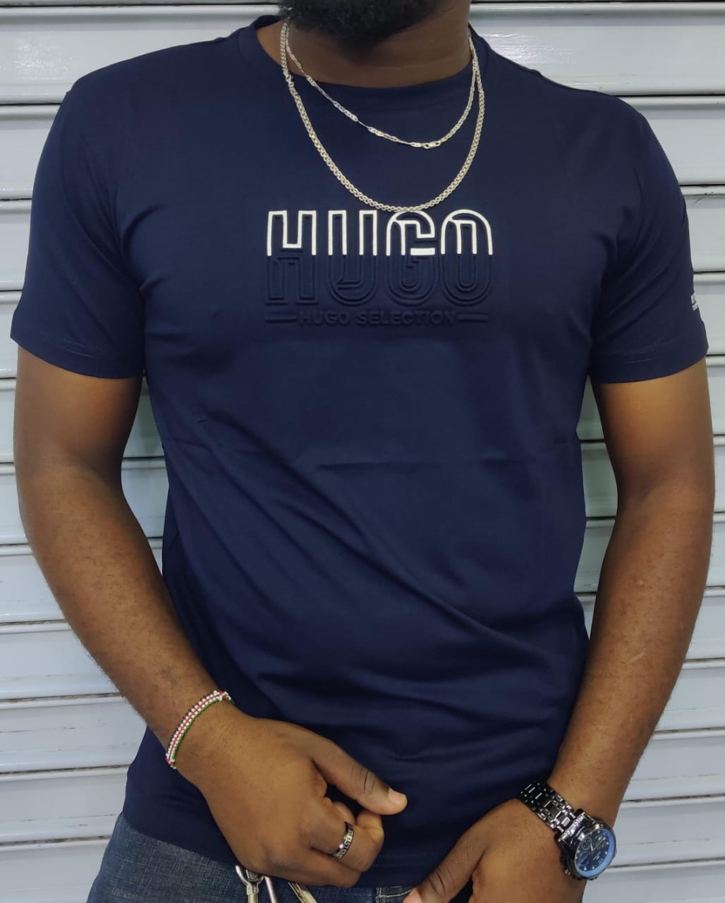Men's short sleeve T-shirt, premium cotton tee, soft breathable fabric, elevated casual style, tailored relaxed fit, not basic plain, high-quality finish, stylish everyday essential shirt