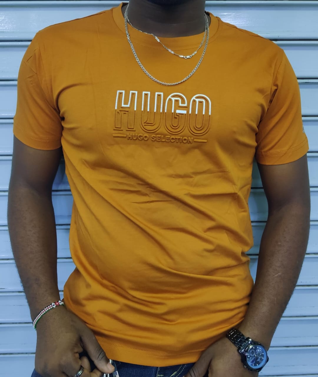 Men's short sleeve T-shirt, premium cotton tee, soft breathable fabric, elevated casual style, tailored relaxed fit, not basic plain, high-quality finish, stylish everyday essential shirt