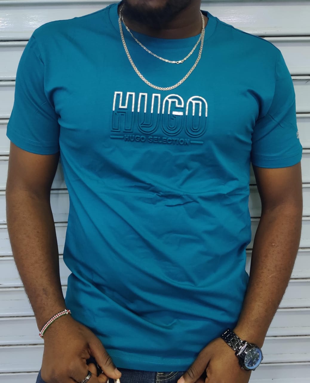 Men's short sleeve T-shirt, premium cotton tee, soft breathable fabric, elevated casual style, tailored relaxed fit, not basic plain, high-quality finish, stylish everyday essential shirt