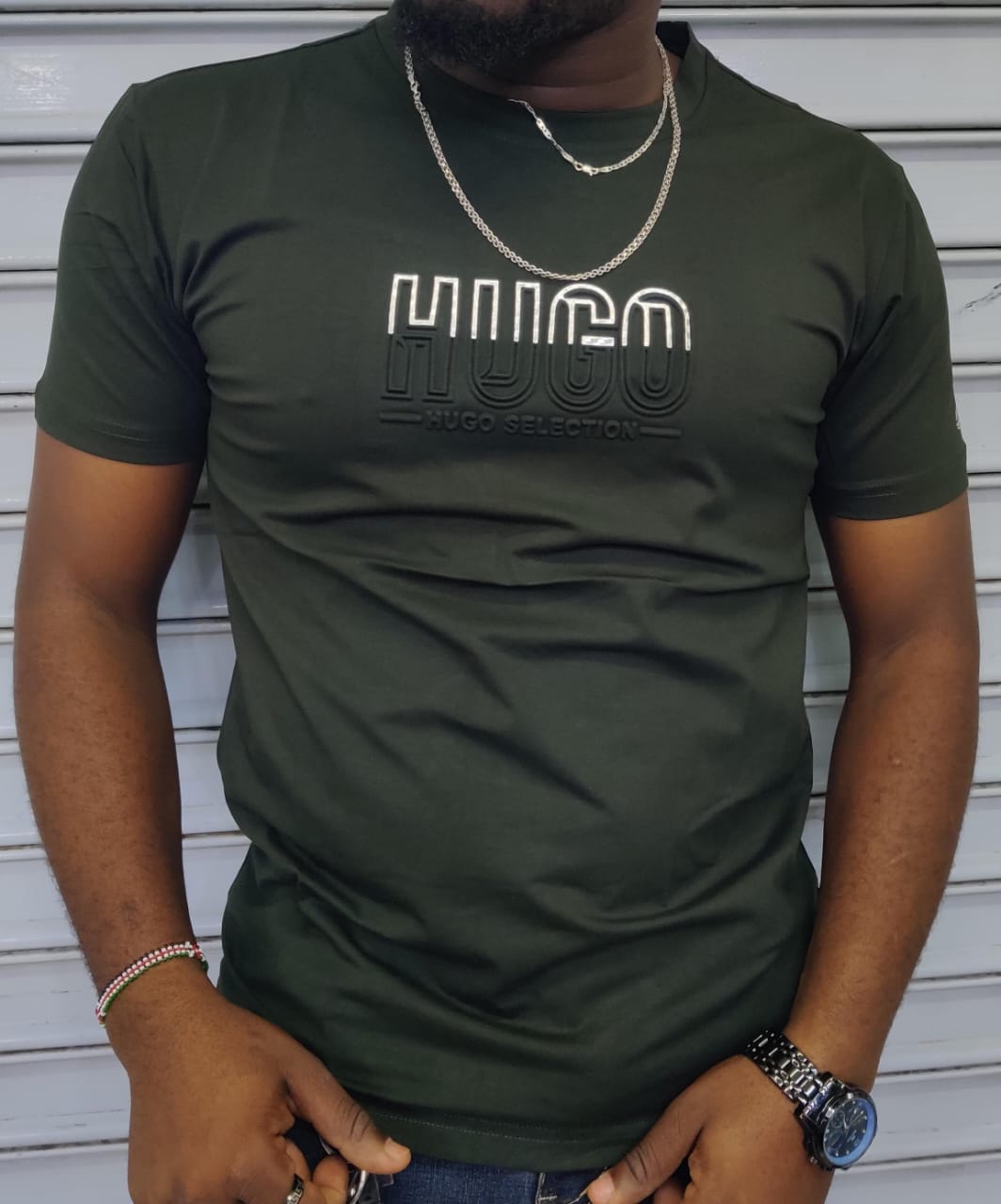 Men's short sleeve T-shirt, premium cotton tee, soft breathable fabric, elevated casual style, tailored relaxed fit, not basic plain, high-quality finish, stylish everyday essential shirt