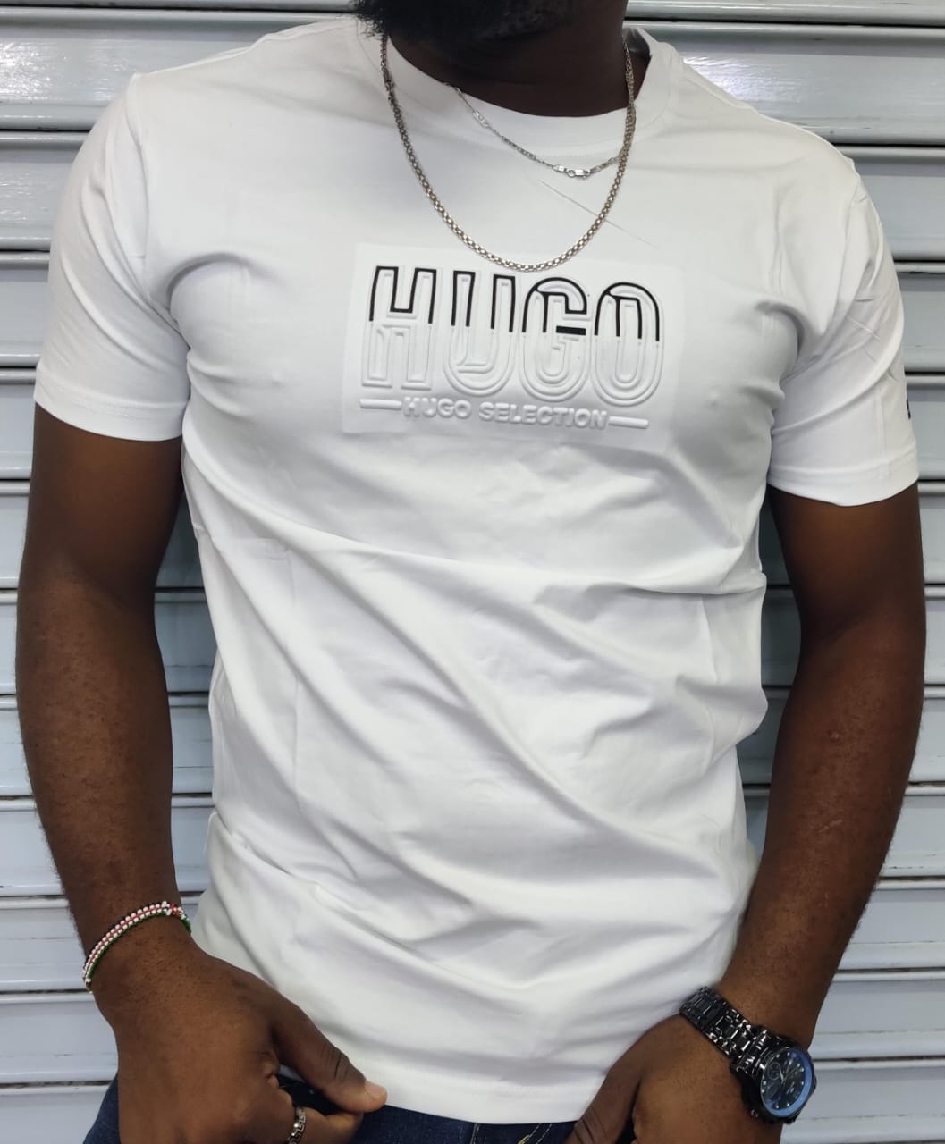 Men's short sleeve T-shirt, premium cotton tee, soft breathable fabric, elevated casual style, tailored relaxed fit, not basic plain, high-quality finish, stylish everyday essential shirt