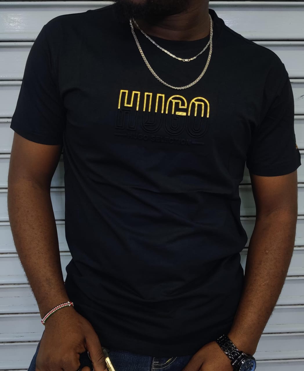 Men's short sleeve T-shirt, premium cotton tee, soft breathable fabric, elevated casual style, tailored relaxed fit, not basic plain, high-quality finish, stylish everyday essential shirt