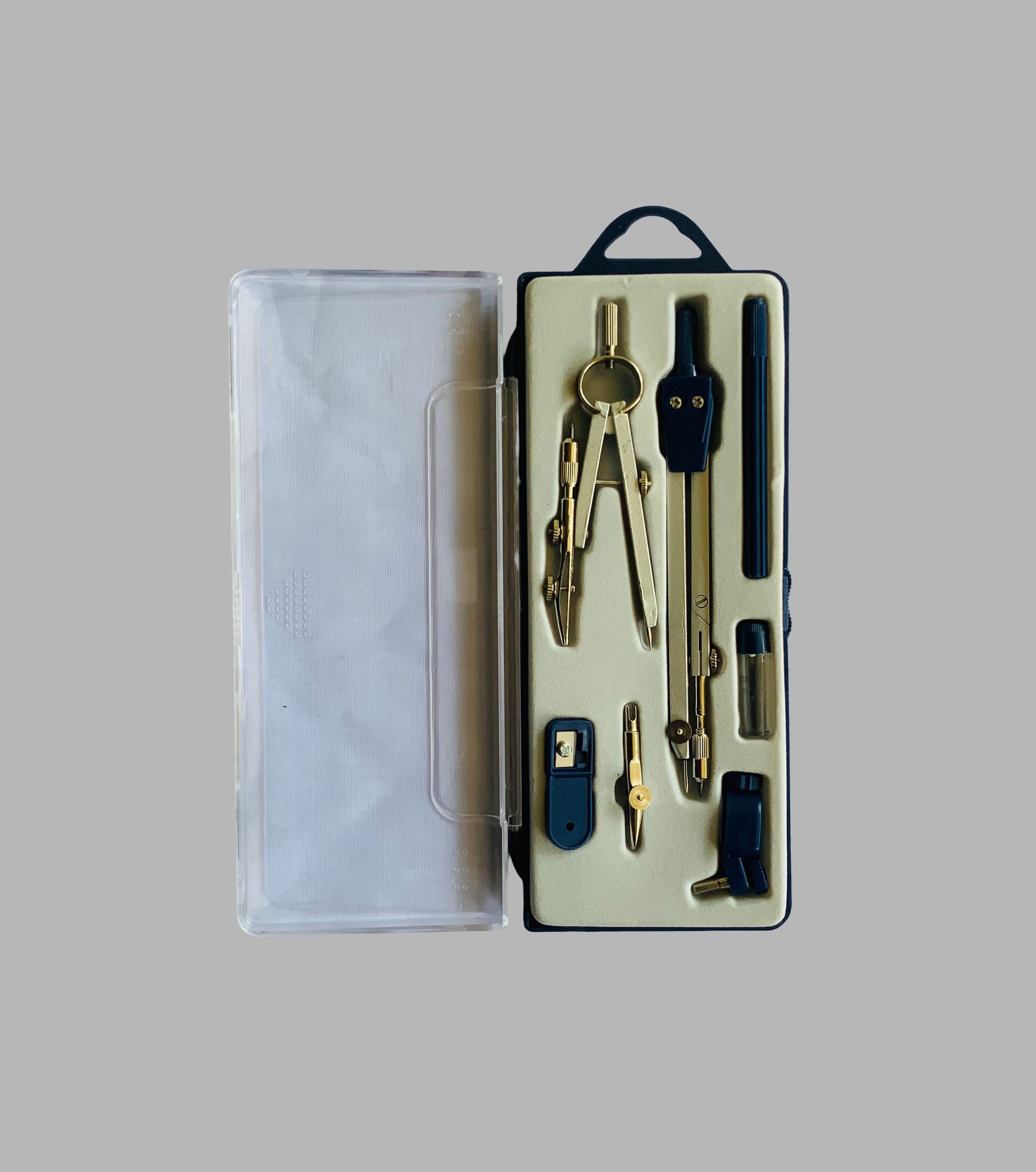 Technical Drawing Compass Set – 7 Piece Student Drawing & Drafting Kit with Case, Mathematical & Engineering Geometry Set
