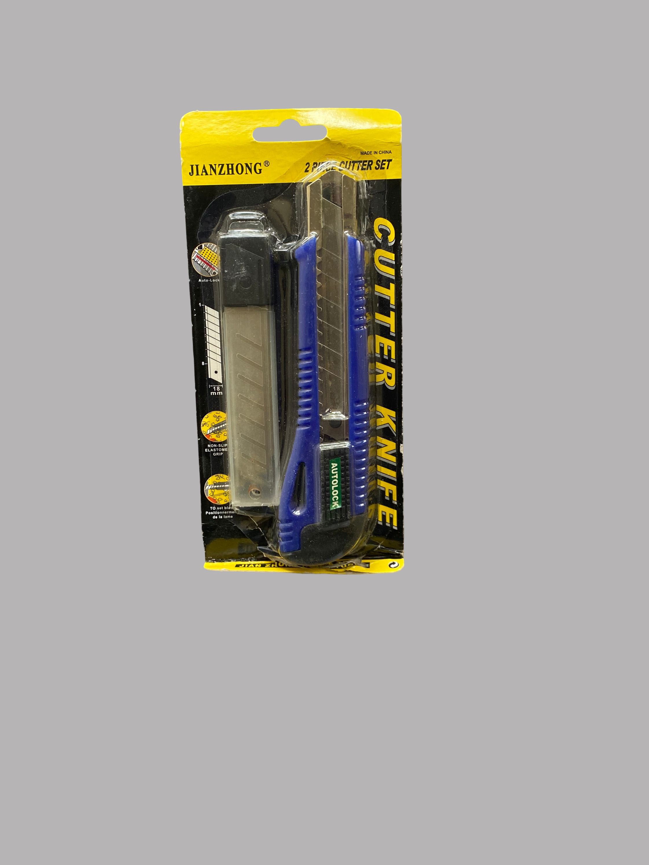 Jianzhong 2-Piece Cutter Knife Set – Precision and Heavy-Duty Blades for Office & Craft Use