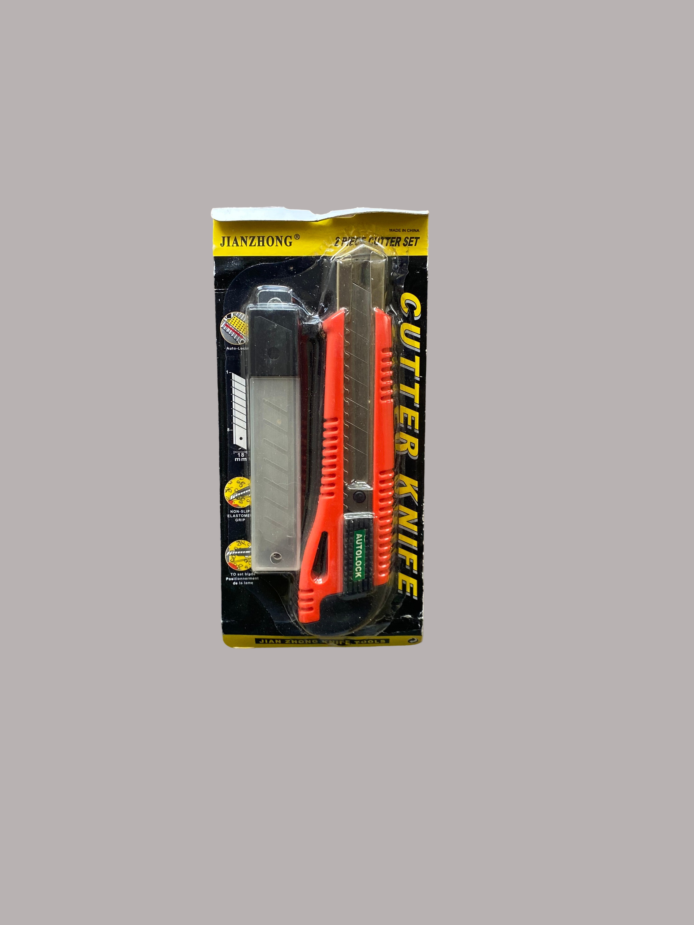 Jianzhong 2-Piece Cutter Knife Set – Precision and Heavy-Duty Blades for Office & Craft Use