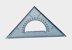 35cm Transparent Triangular Set Square – Large Geometry Triangle Ruler for Technical Drawing & Drafting, architecture tools