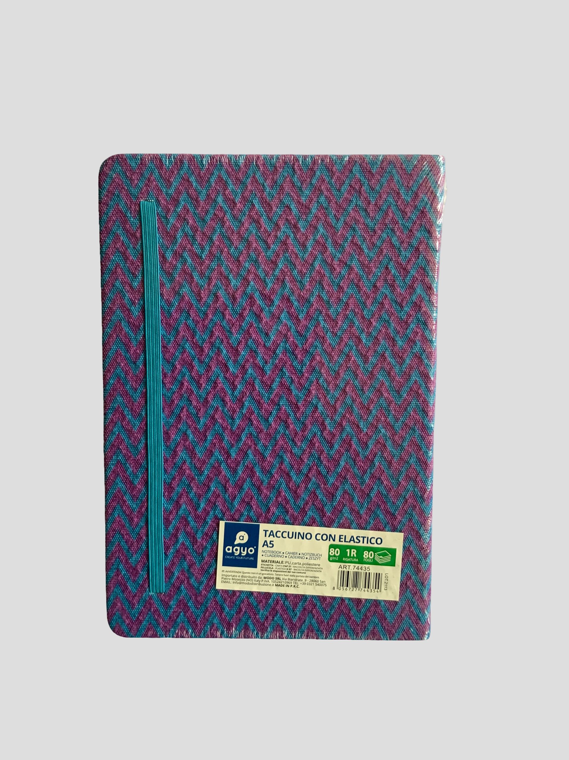 A5 160 pages Hard Cover Notebook, zigzag notebook, elastic band journal, lined pages, stylish notebook, school supplies, office notebook, gift notebook NOTEPADS